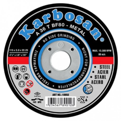 Karbosan  Metal Kesme Taşı  NK 125 X 3.0 X 22