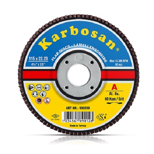 Karbosan Flap Disk  NK. 180-60 Kum