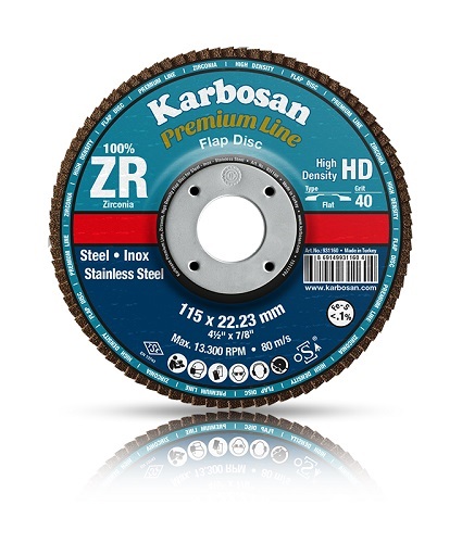 Karbosan Flap Disk ZR 115-80 Kum