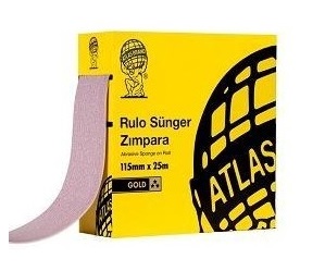 Atlas Sünger Rulo Zımpara  GOLD 115x25  180 Kum