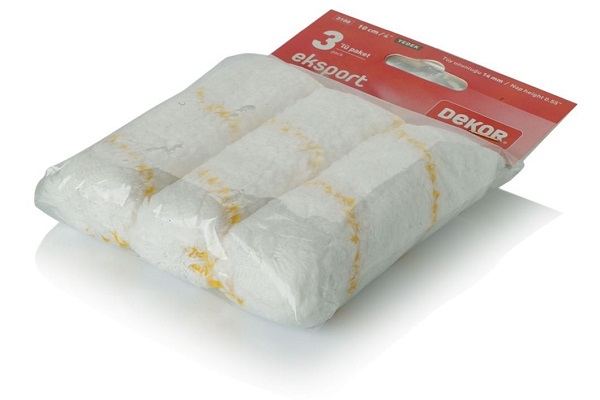 Dekor Export Parmak Rulo 10Cm 3 Lü Pk.(Yedek)