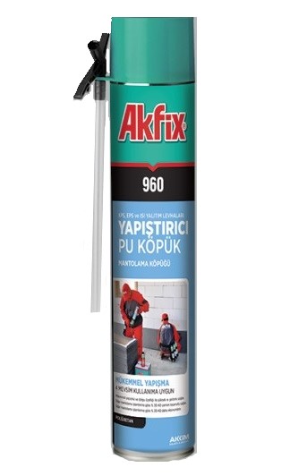 Akfix 960 PU Tabancalı Mantolama Köpüğü 800 ml