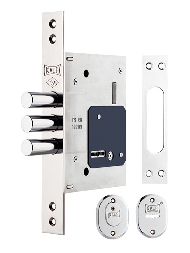 Fişeli Çelik Kapı Emniyet Kilidi (3 Anahtarlı) 60 mm Krom