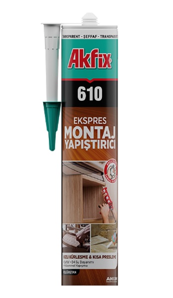 Akfix 610 Pu Ekspres Sıvı Çivi Şeffaf 280ml